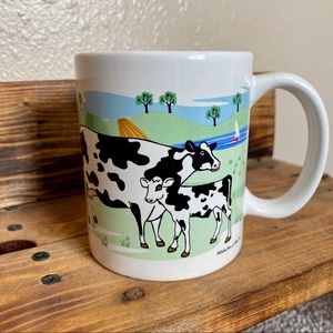 Vintage 1998 Cow Coffee Mug Cup